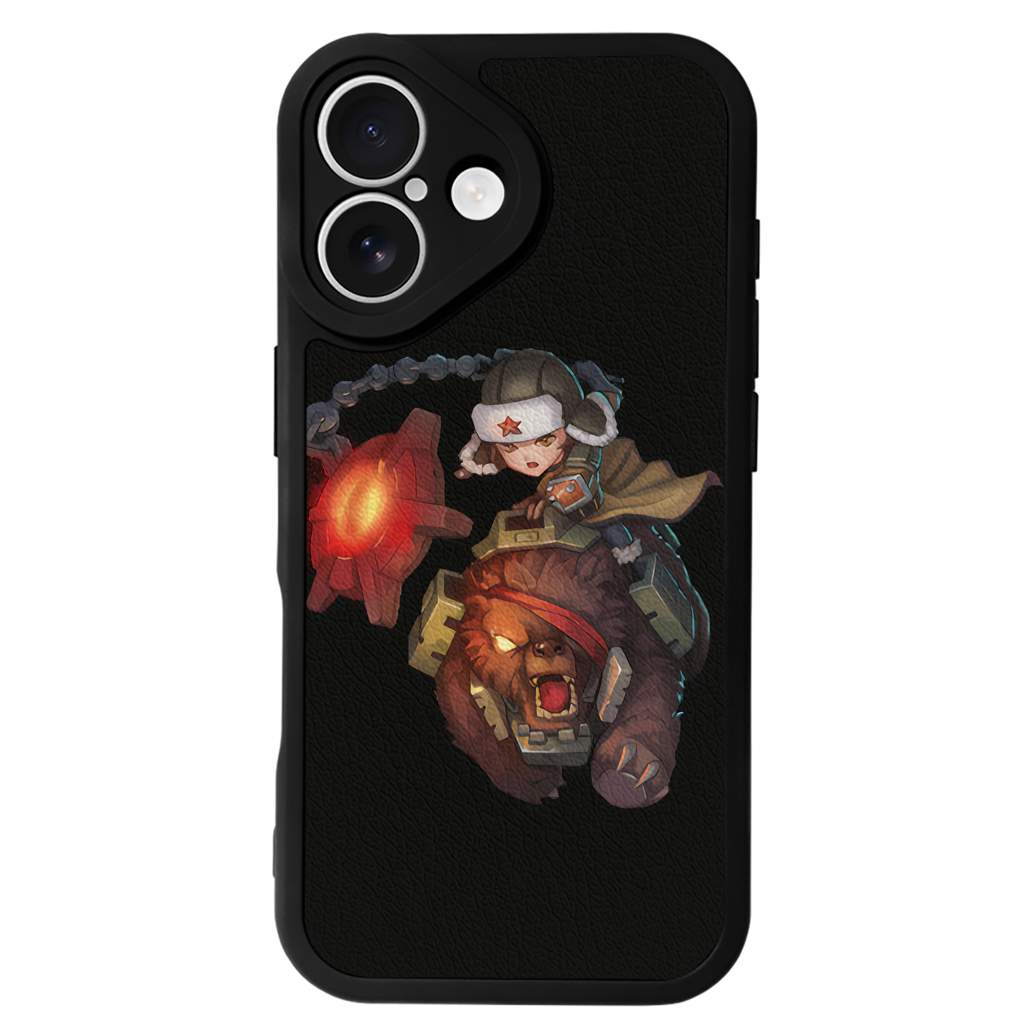 （画像用） リーグ・オブ・レジェンド League of Legends LOL 【iPhone 16シリーズ対応】シリコンスマホケース（レザー調） 材質：シリコン